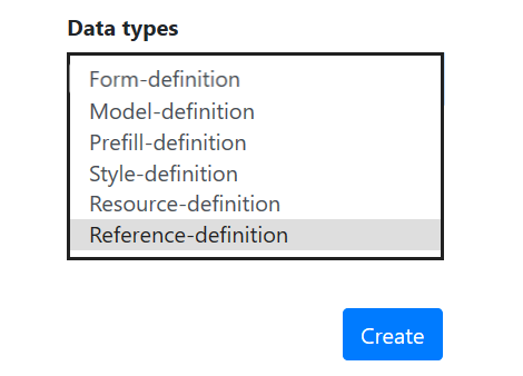 Hoe je een reference definition creëert in de configurator